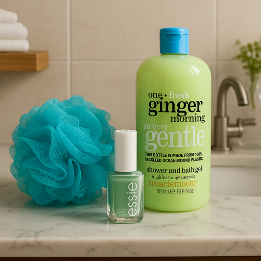 Treaclemoon Cadeauset met Douche Ginger - Nagellak en Puff Spons