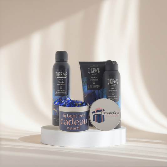 Therme Nordic Wellness Cadeauset met Snoepblikje jij bent een cadeau waard