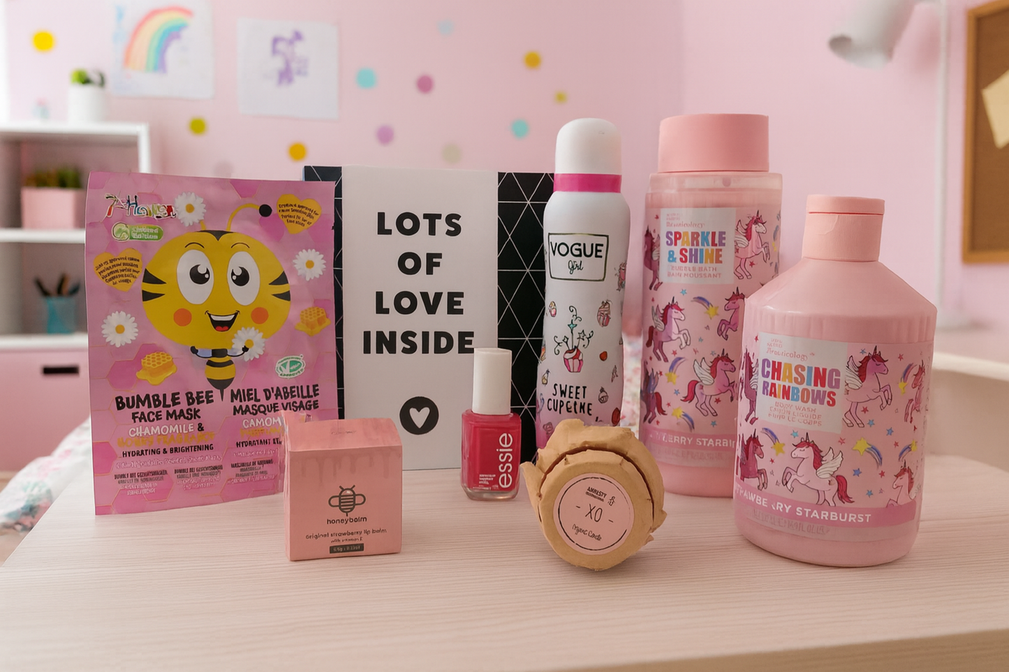 Unicorn Complete & Luxe Cadeauset met Bad & Douche - Deo - Nagellak - Chocolade - Lipbalsem - Chocolade