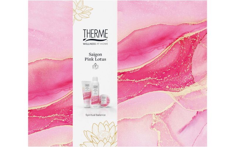 Therme Cadeauset Saigon Pink Lotus Scrub & Butter & Foam