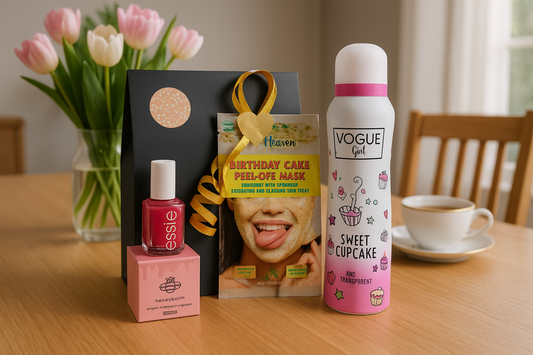 Vogue Cadeauset Birthday met Nagellak - Deo - Lipbalsem - Masker