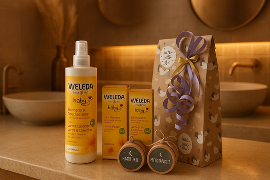 Weleda Baby Cadeauset Verzorging met Haarlokje & Tandjes bewaardoos