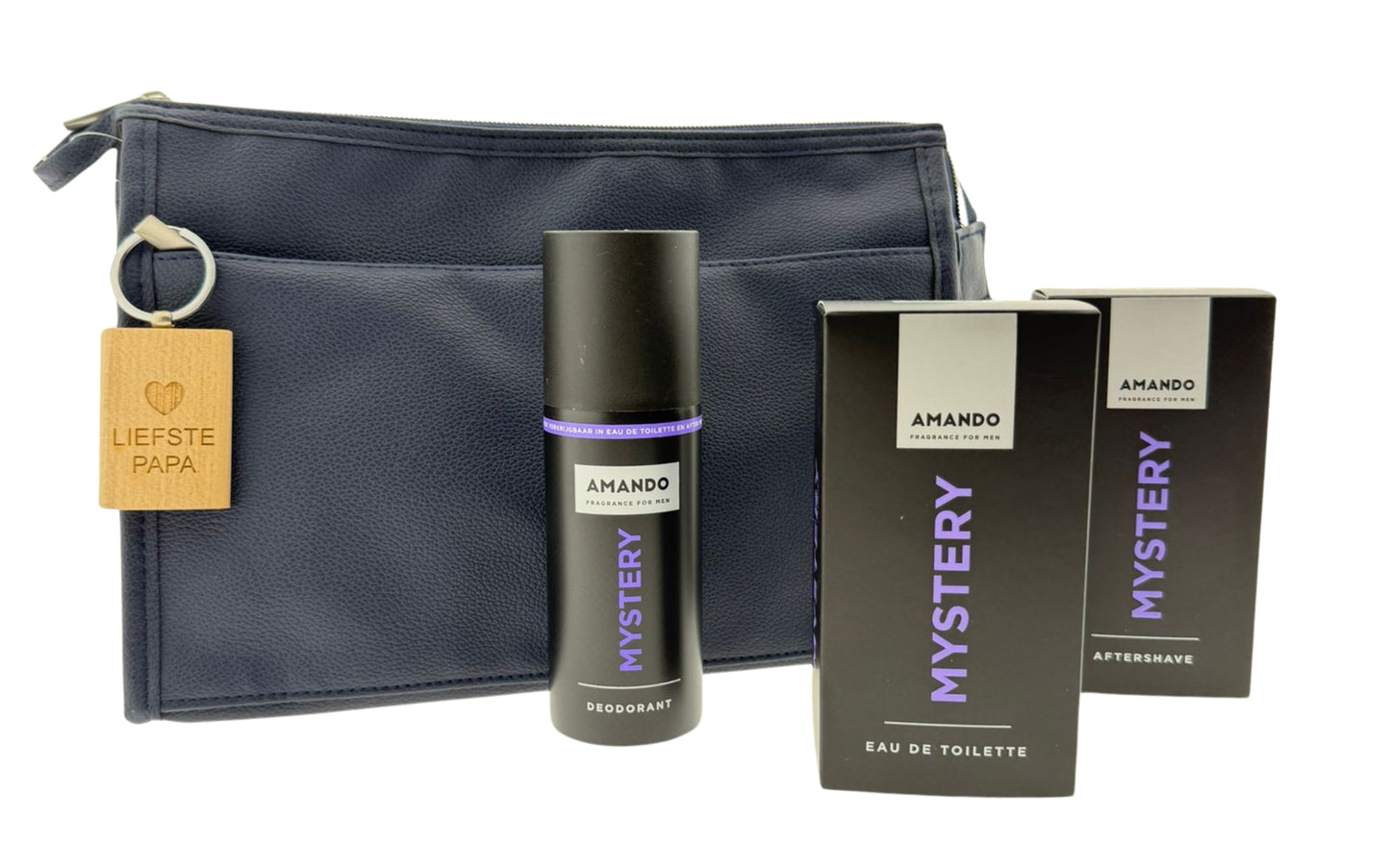 Amando Mystery Cadeauset Toilettas & Sleutelhanger Papa