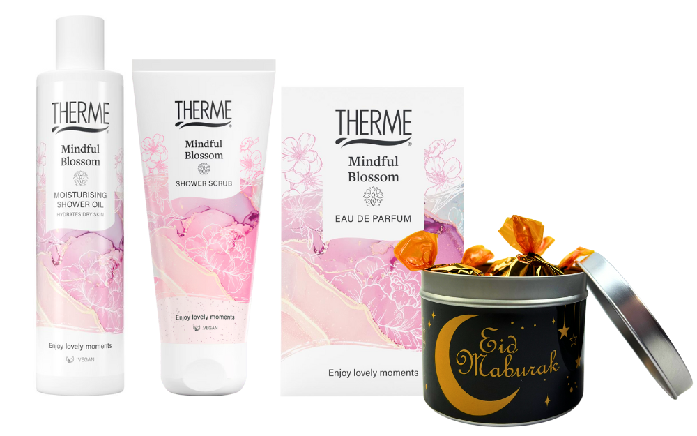 Therme Cadeauset Ramadan Suikerfeest Mindful Blossom Parfum & Shower Oil & Scrub