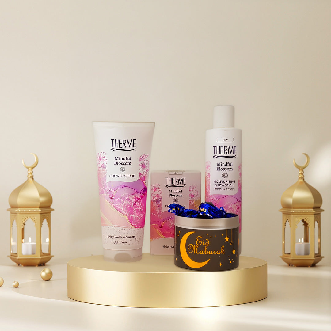 Therme Cadeauset Ramadan Suikerfeest Mindful Blossom Parfum & Shower Oil & Scrub