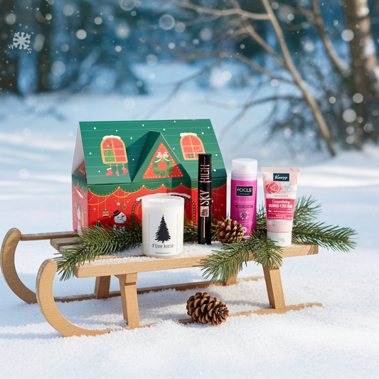 Vogue Cadeauset Kerst met Kneipp handcreme - Deo - Maybelline Mascara & Fijne Kerstkaars