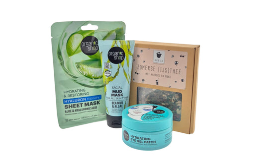 Organic Shop Cadeauset – Verwenmoment met Zomerse Thee & Maskers