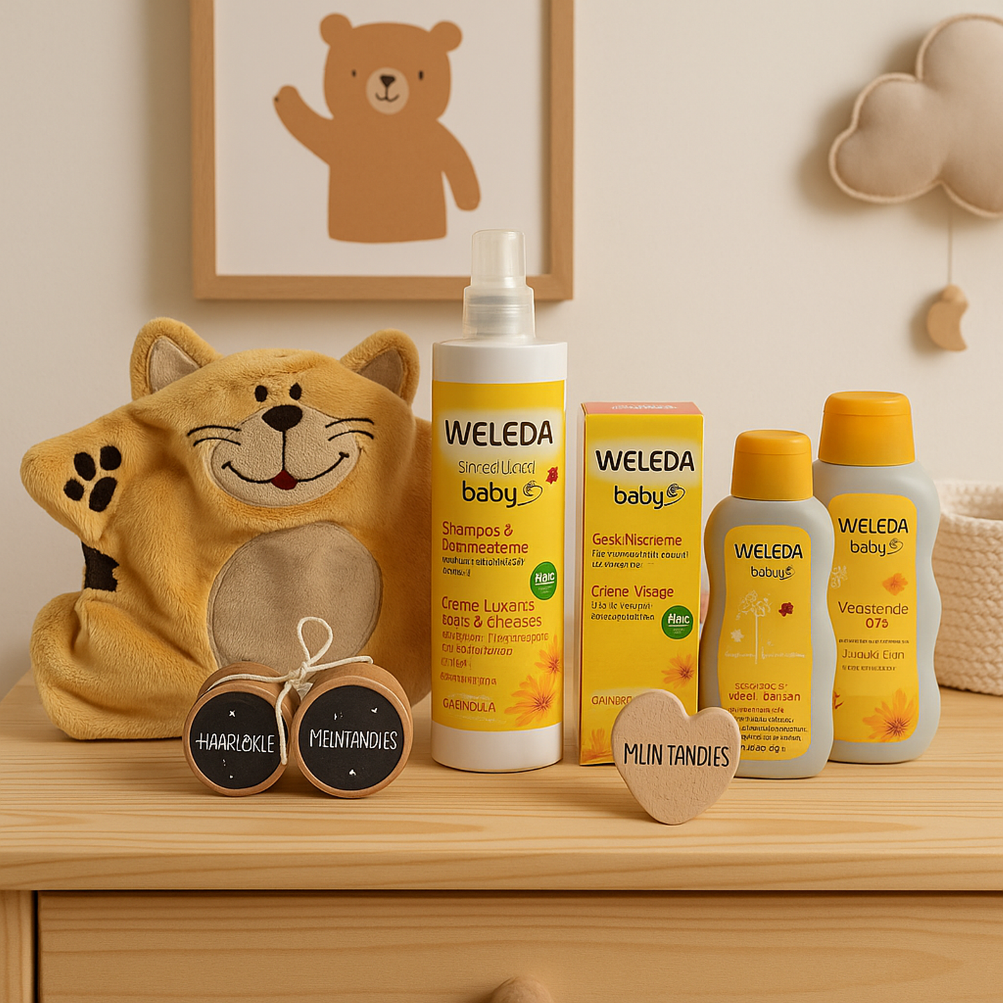 Weleda Baby Kraamcadeau Verzorging met Warmteknuffel & Tanddoosje