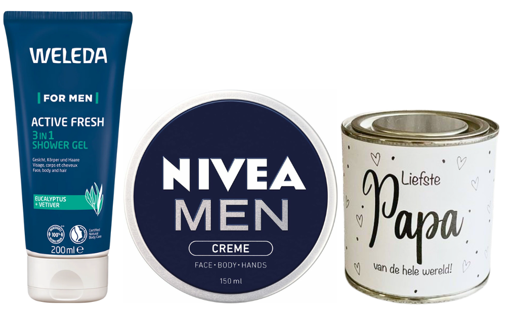 Weleda Cadeauset Men Fresh Active & Nivea Papa