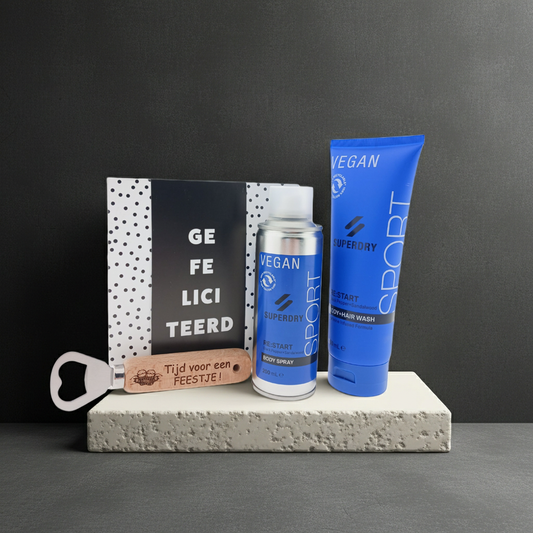 Superdry Body Re:Start Cadeauset met Chocoladewens & Bieropener