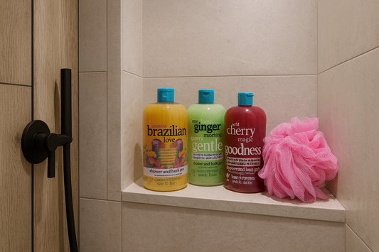 Treaclemoon Set met 3 verschilldende douche & Puff Spons