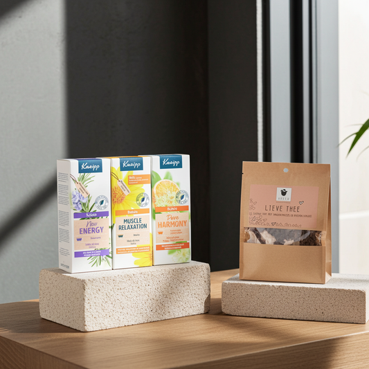 Kneipp Cadeauset Bad Olie New Energy & Lieve Thee