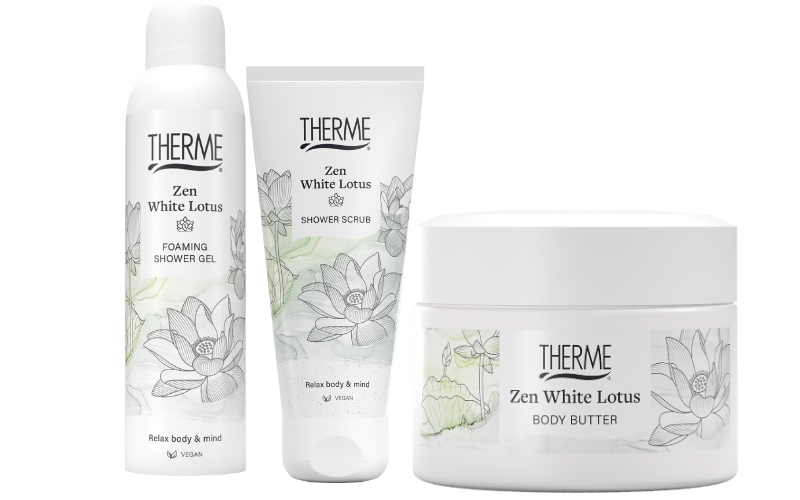 Therme Cadeauset Zen White Lotus Douche, Body & Scrub