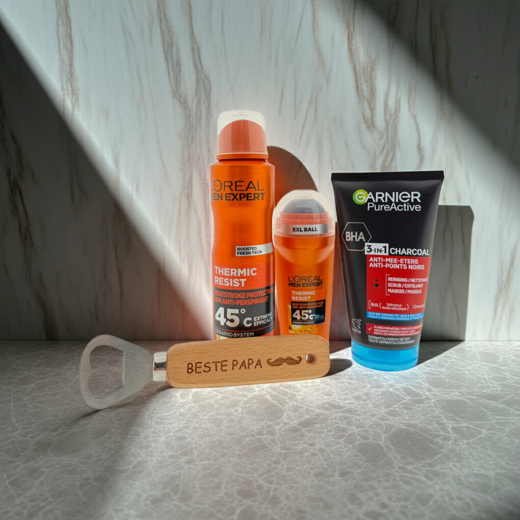 Loreal Men Expert Cadeauset Deo & Gezichtsverzorging met Bieropener Beste Papa