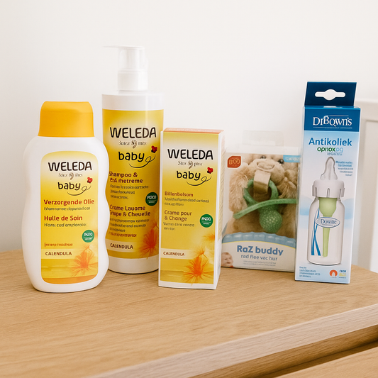 Weleda Baby Kraamcadeauset Verzorging met Speenhouder Aap & Fles