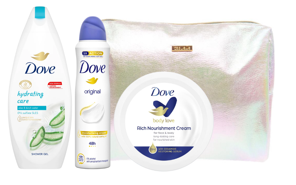 Dove Cadeauset Douche, Deo & Body