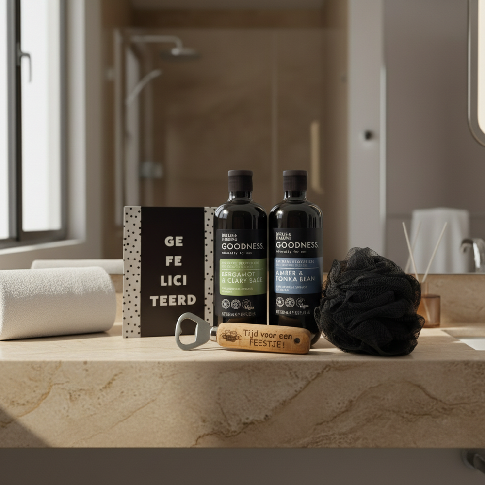 Baylis & Harding Men Douche met Puff Chocoladewensen Bieropener Feestje