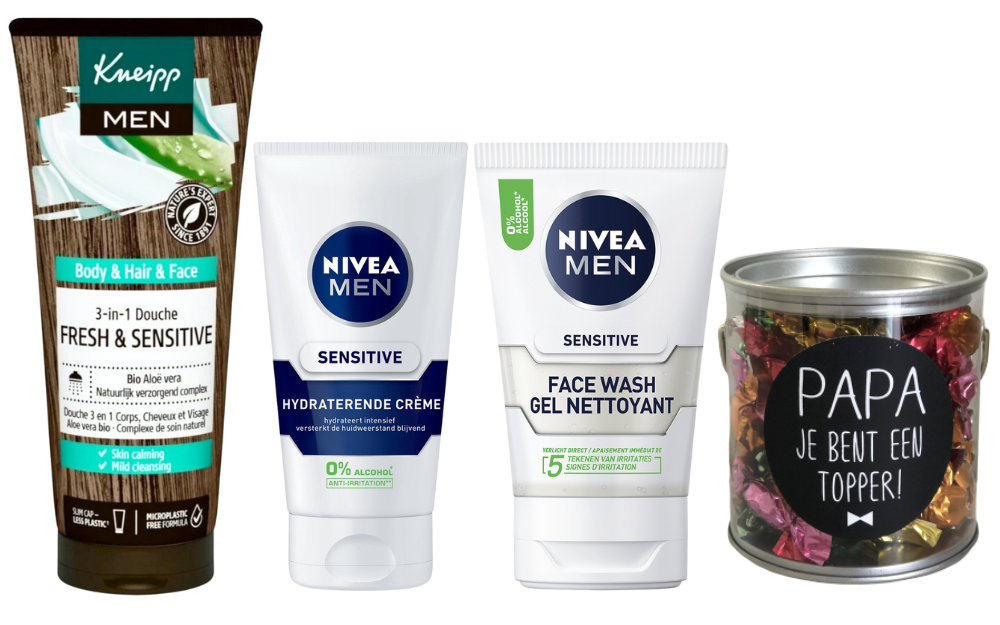 Kneipp Cadeauset Men Papa Topper Senstive & Nivea