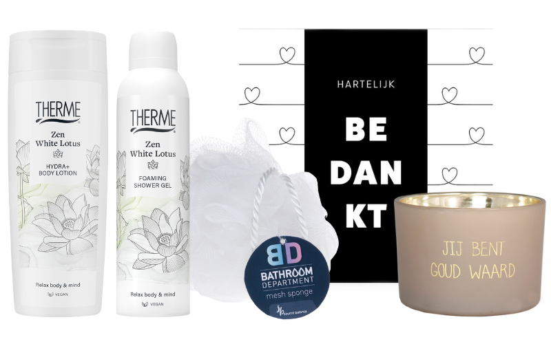 Therme Cadeauset Zen White Lotus Bedankt