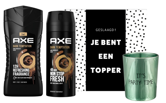 Axe Cadeauset Je bent een topper Dark Temptation