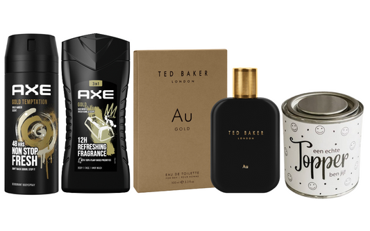 Axe Cadeauset Ted Baker Topper Goud