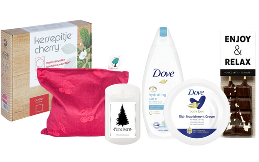 Dove Cadeauset Warme Kerst Chocolade & Warmtekussen