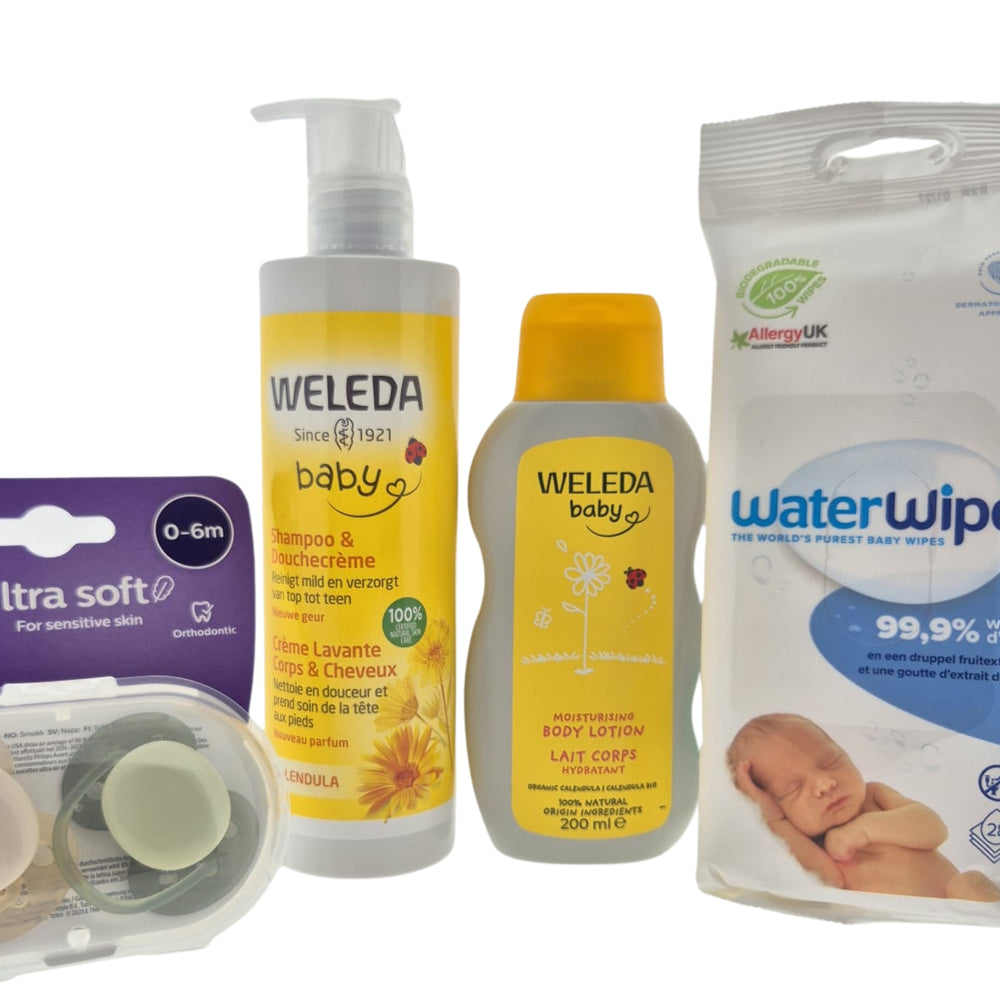Weleda Baby Kraamcadeau met Fopspeen en Billendoekjes