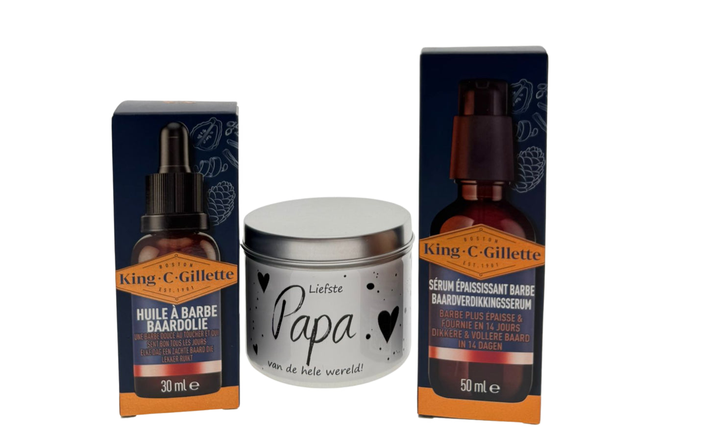 Gillette King Baard Cadeauset met Snoepblikje Liefste Papa