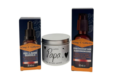 Gillette King Baard Cadeauset met Snoepblikje Liefste Papa