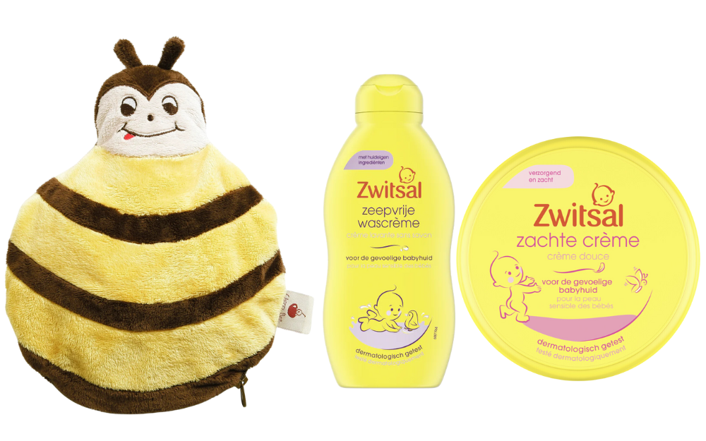 Zwitsal Cadeauset Baby & Cherry Belly Warmteknuffel Bijtje