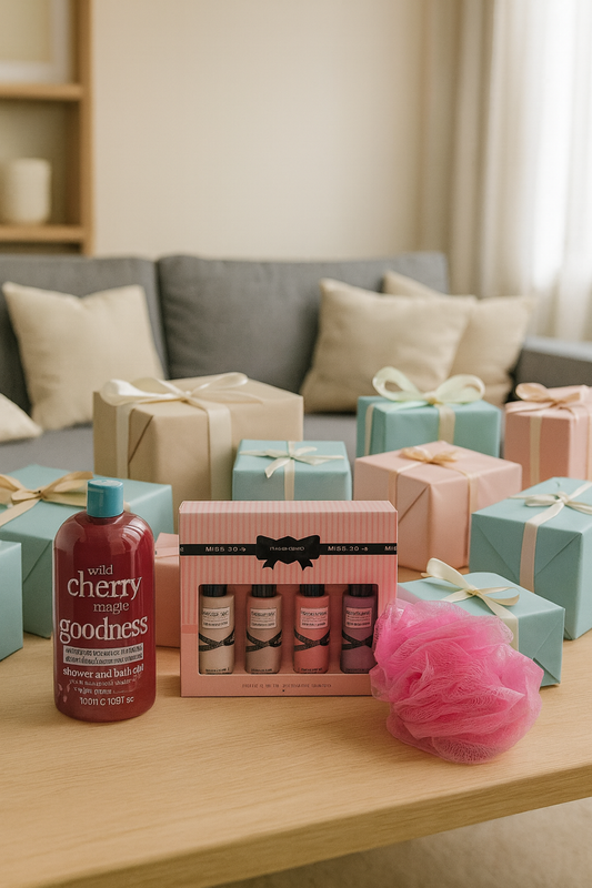 Miss so...? Cadeauset met Mini set - Douchegel & Puff Spons