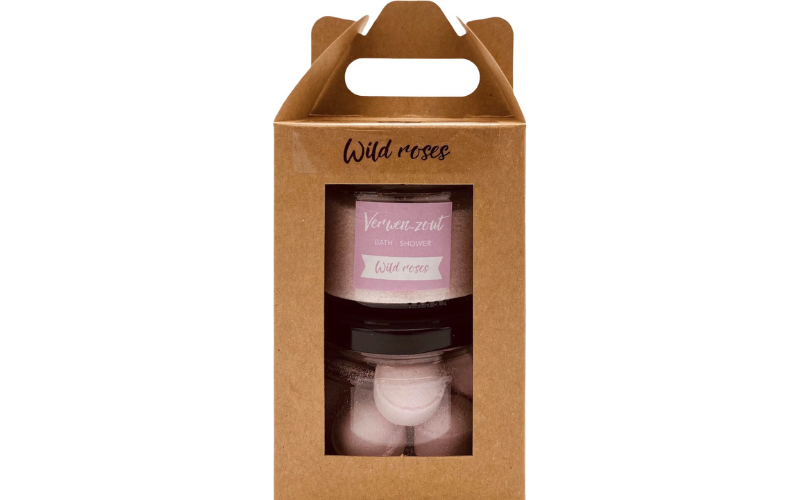 Soap & Gifts Cadeauset Bad & Douche Zout Wild Roses