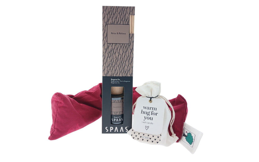 Spaas Sticks Bergamot met Warmtekussen en Kaars