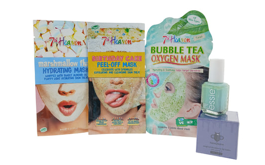 7th Heaven Verjaardag Cadeauset met 3 Maskers - Lipbalsem en Essie Nagellak
