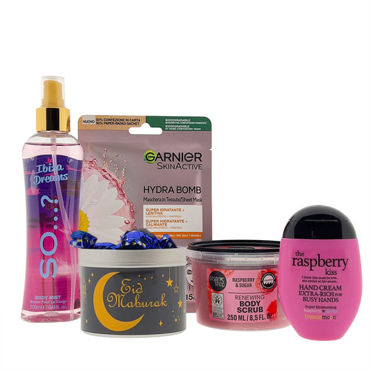 Garnier Ramadan Eid-al-Fitr Gift Set Body Mist Ibiza Dreams &amp; Treaclemoon Raspberry