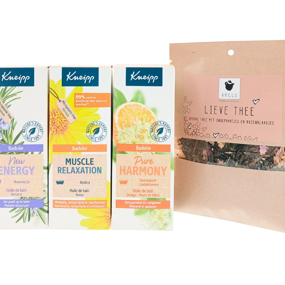 Kneipp Cadeauset Bad Olie New Energy & Lieve Thee
