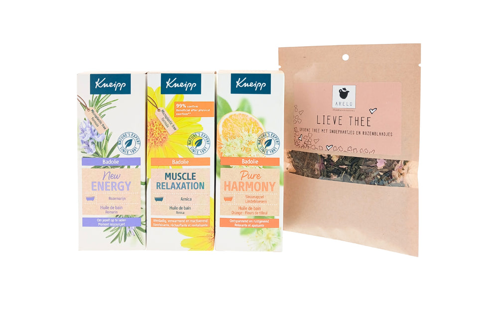 Kneipp Cadeauset Bad Olie New Energy & Lieve Thee