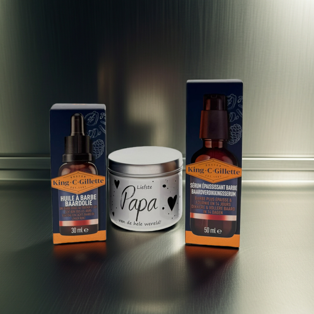 Gillette King Baard Cadeauset met Snoepblikje Liefste Papa
