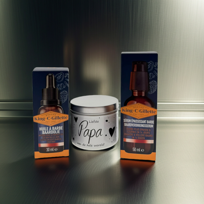 Gillette King Baard Cadeauset met Snoepblikje Liefste Papa