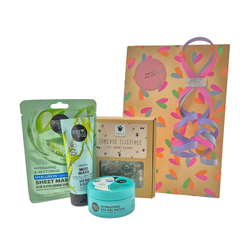 Organic Shop Cadeauset – Verwenmoment met Zomerse Thee & Maskers