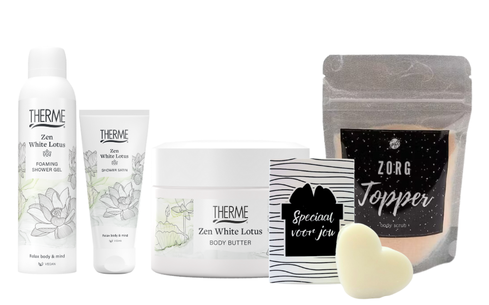 Therme Cadeauset Zen White Lotus Douche & Body Zorg Topper