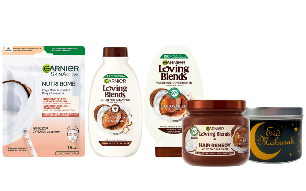 Loving Blends Cadeauset Ramadan Suikerfeest Kokosmelk Macadamia & Garnier