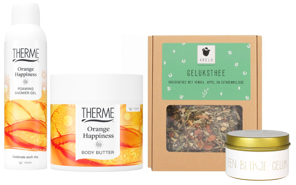 Therme Cadeauset Orange Happiness Geluk & Thee