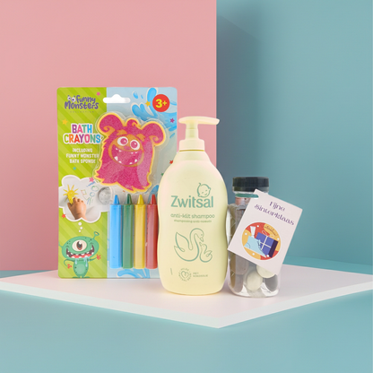 Zwitsal Kids Cadeauset Bad & Shampoo Bath Crayons, Kruidnoten - Sinterklaas