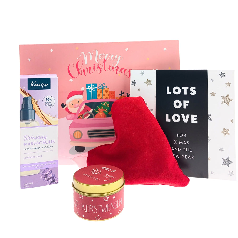 Kneipp Cadeauset Kerst Massageolie Relaxing - Chocoladewens - Kaars Kerstwensen