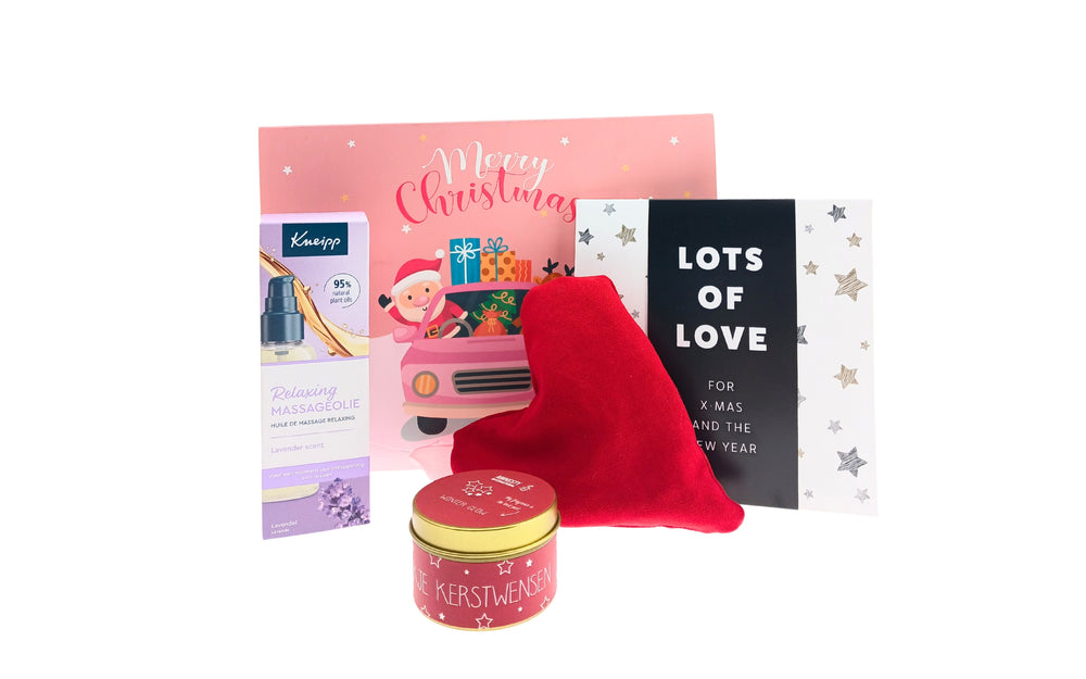 Kneipp Cadeauset Kerst Massageolie Relaxing - Chocoladewens - Kaars Kerstwensen