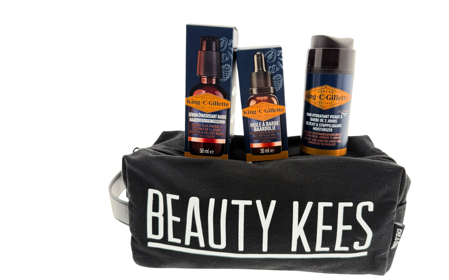 Gillette King Baard & Gezicht met Toilettas