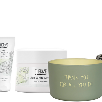Therme Cadeauset Zen White Lotus Douche & Body Bedankt