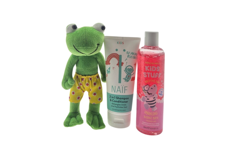 Naif Kids Shampoo & Bath met knuffel Kikker Cadeauset