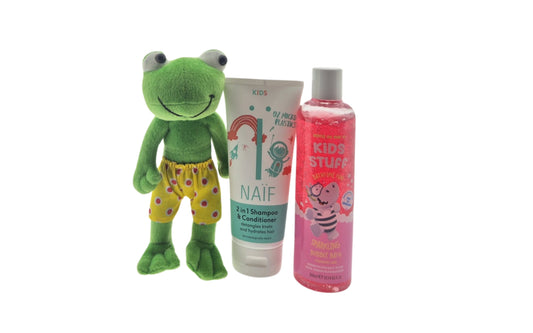 Naif Kids Shampoo & Bath met knuffel Kikker Cadeauset